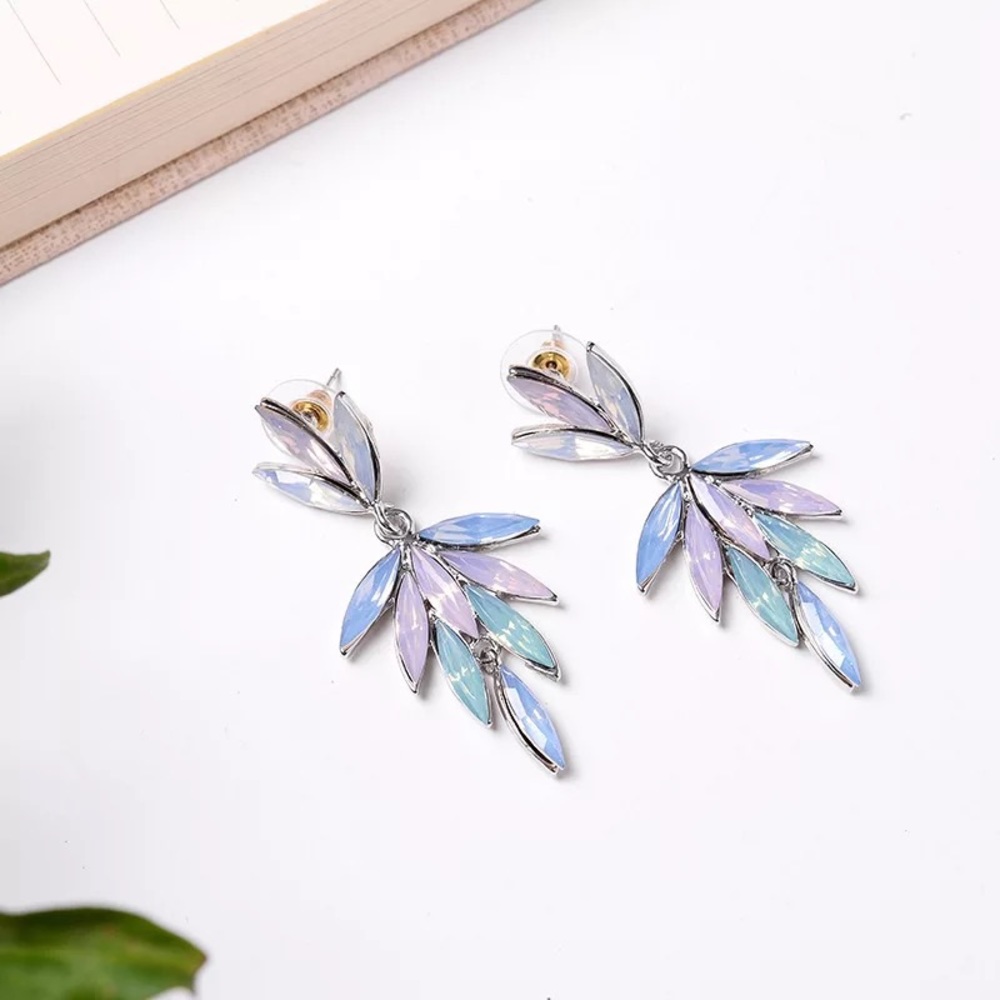 Colorful Jeweled Dangle Earrings
